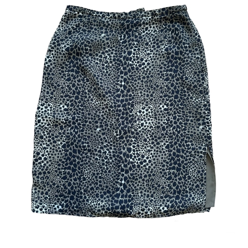 Vintage First Issue Animal Print Cheetah Midi Pencil Skirt Y2K 
Business Casual